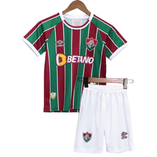 Kids Fluminense FC 2023/24 Home Jersey Kit