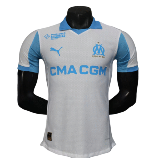 Marseilles Home Soccer Jersey Player Version 25-26