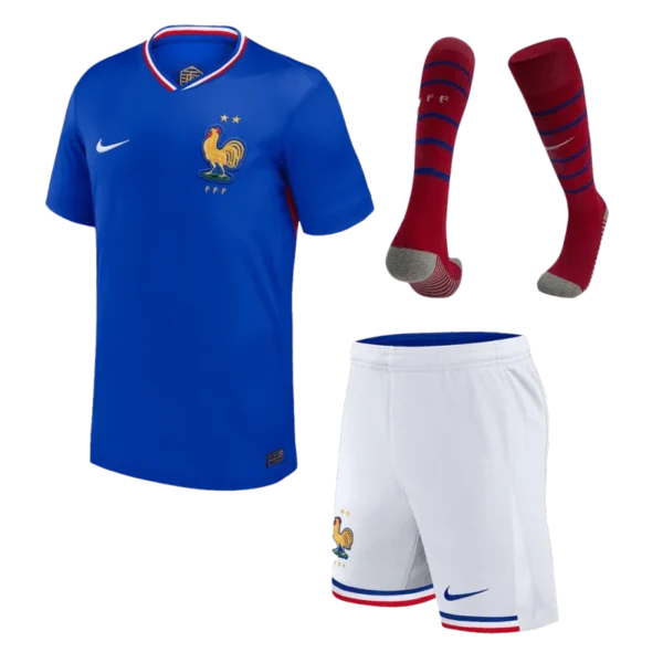 2024 France Home Whole Kit(Jersey+Shorts+Socks) Euro