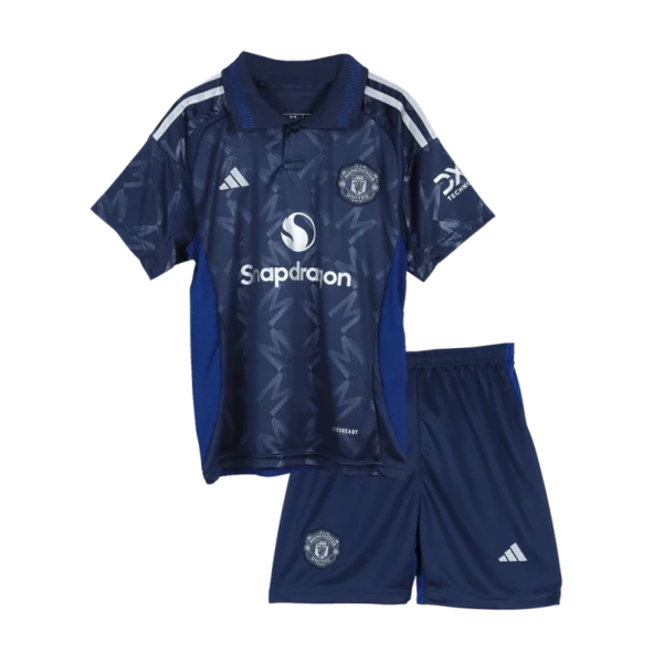 24-25 Manchester United Away Kids Jersey+Shorts