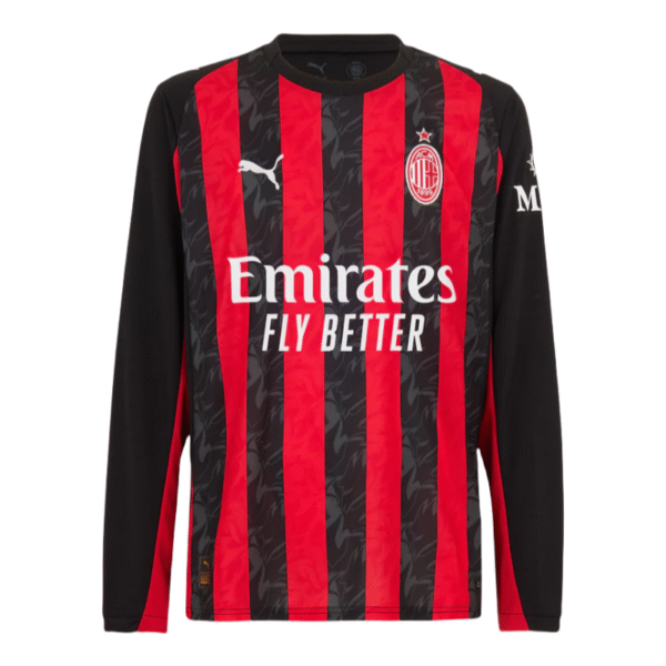AC Milan 25-26 home long sleeved football shirt -Fan version