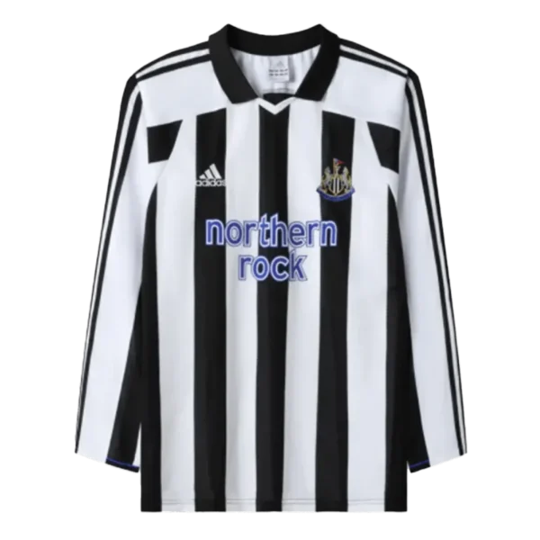 Newcastle United Retro Long Sleeve Jersey Home 2003-04
